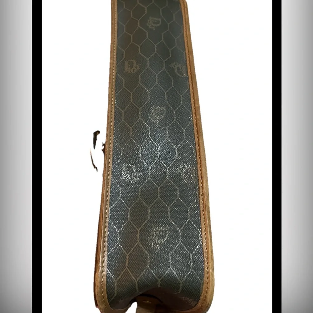 Christian Dior Ultra Rare Crossbody/Shoulder Bag Honeycomb Canvas Authentic